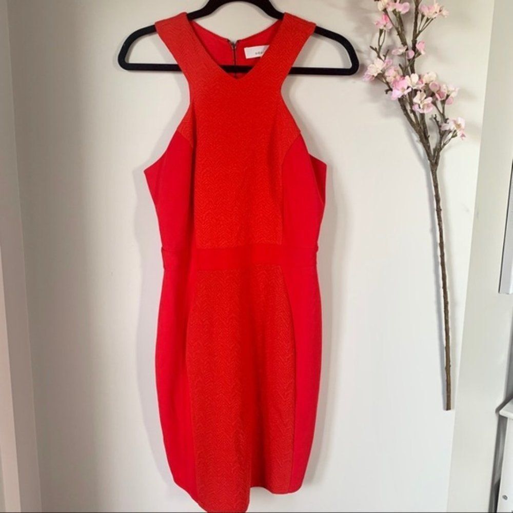 🚨 Last day Fri 🧳 NEW ADELYN RAE / Halter Style Red Body-con Dress